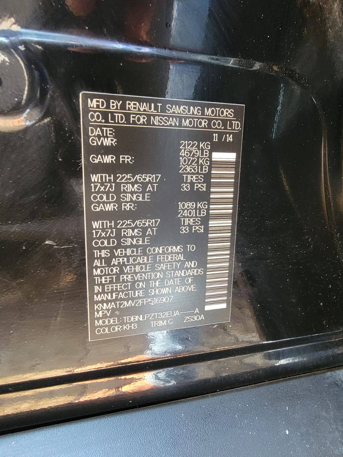 NISSAN ROGUE 2015 - Marhaba Auction Used Cars - Image 9