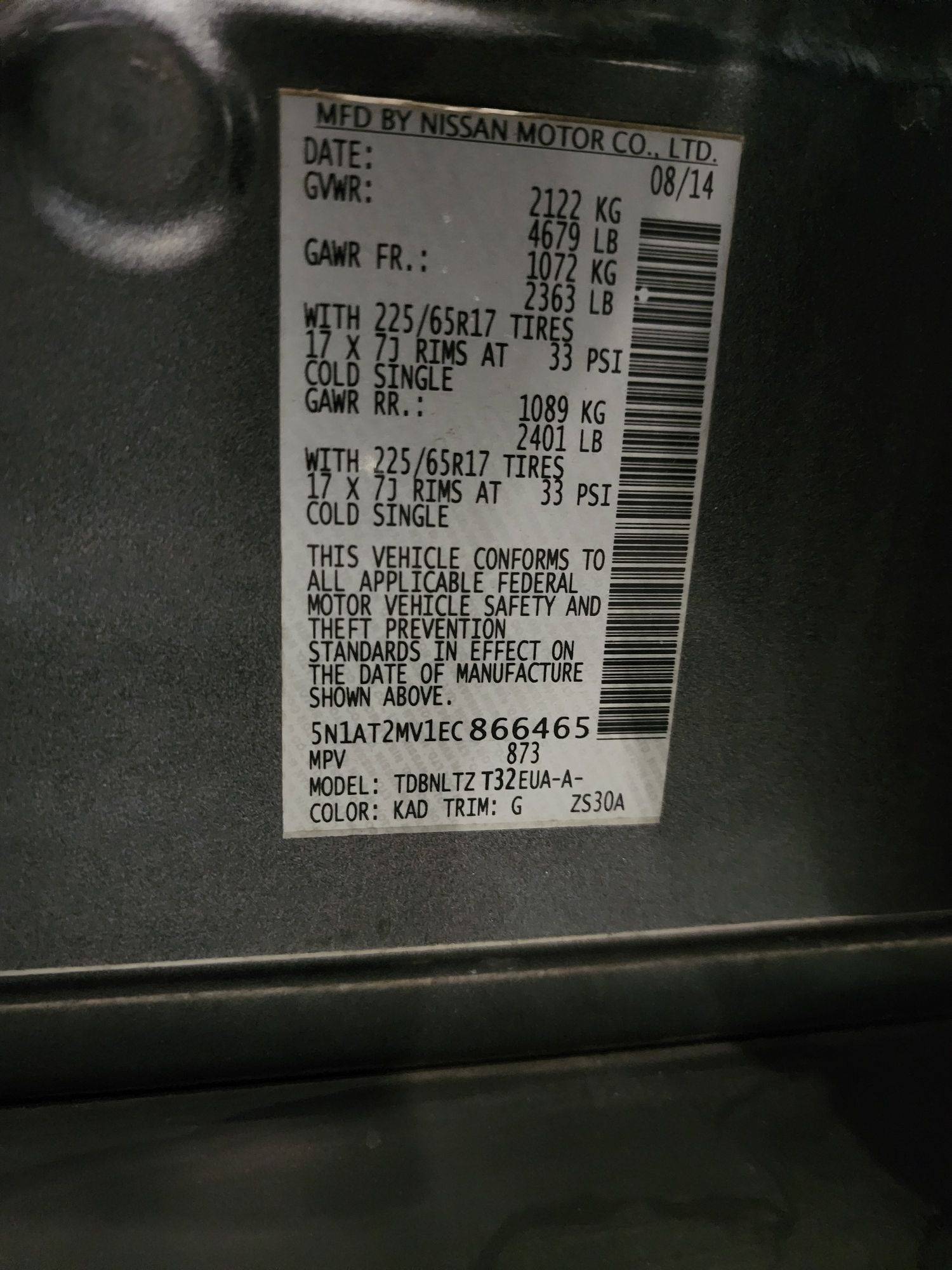 NISSAN ROGUE 2014 - Marhaba Auction Used Cars - Image 11