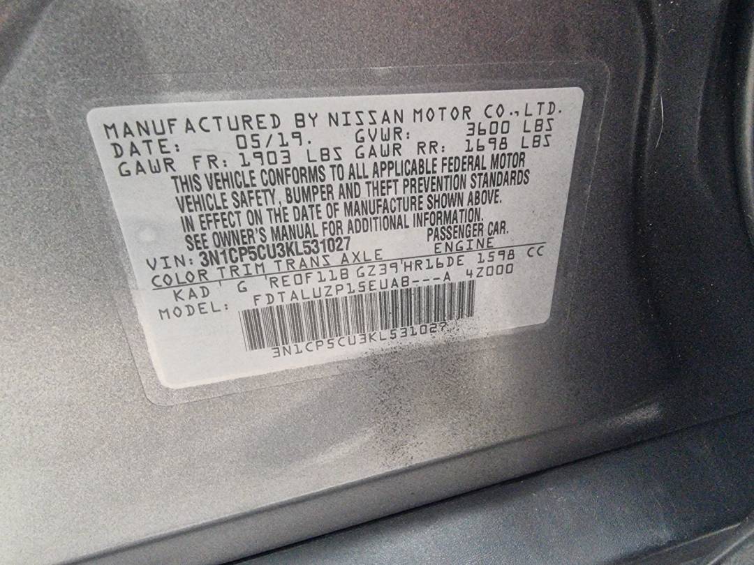 NISSAN KICKS 2019 - Marhaba Auction Used Cars - Image 8