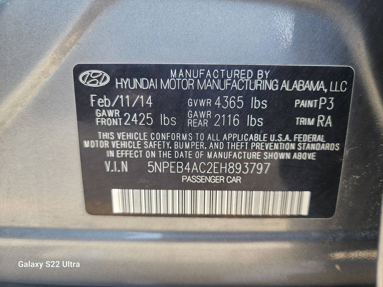 2014 HYUNDAI SONATA — 94883 Miles — Lot 80578793 - Marhaba Auctions Used Cars - Image 10