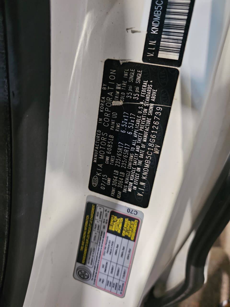 KIA SEDONA 2016 - Marhaba Auctions Used Cars - Image 9