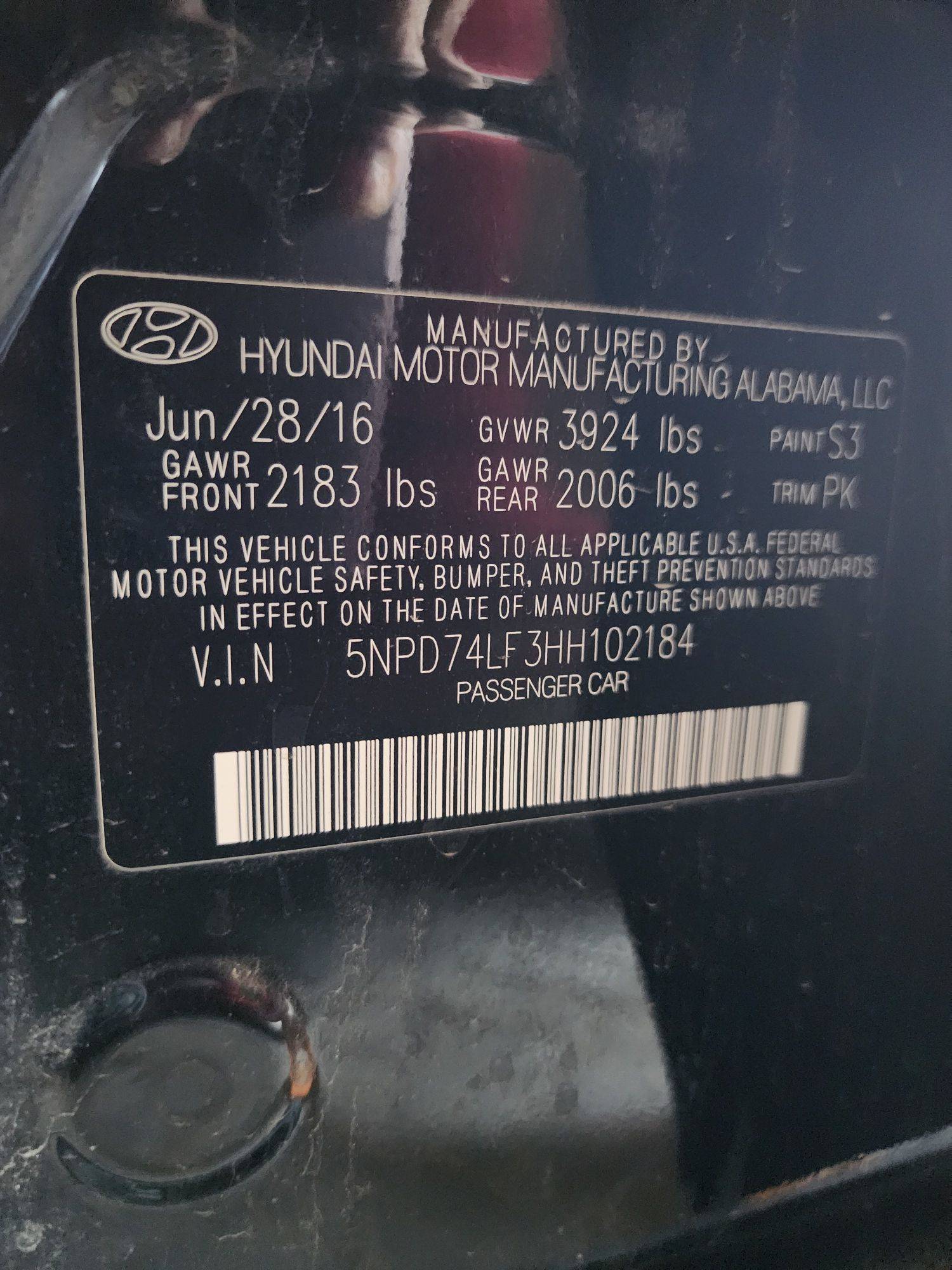 2017 HYUNDAI ELANTRA — 130196 Miles — Lot 38878962 — Main - Marhaba Auctions Used Cars - Image 9