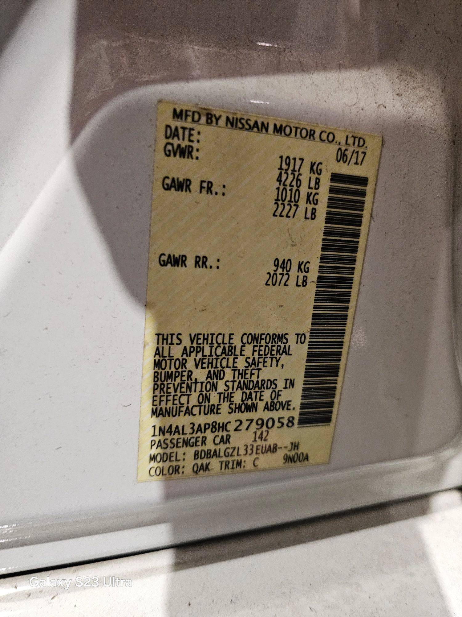 NISSAN ALTIMA 2017 - Marhaba Auction Used Cars - Image 8