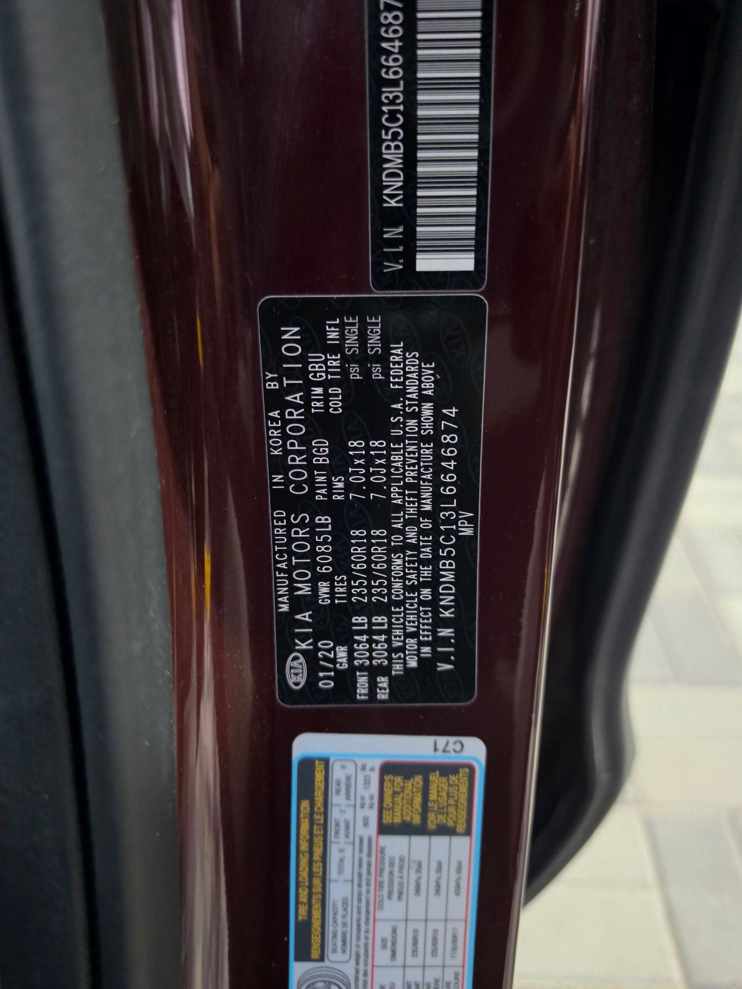 KIA SEDONA 2020 - Marhaba Auction Used Cars - Image 9
