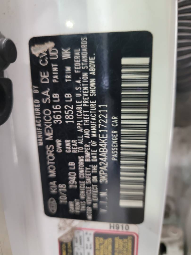 2019 KIA RIO — 101900 Miles — Lot 75463913 — Souq - Marhaba Auctions Used Cars - Image 8