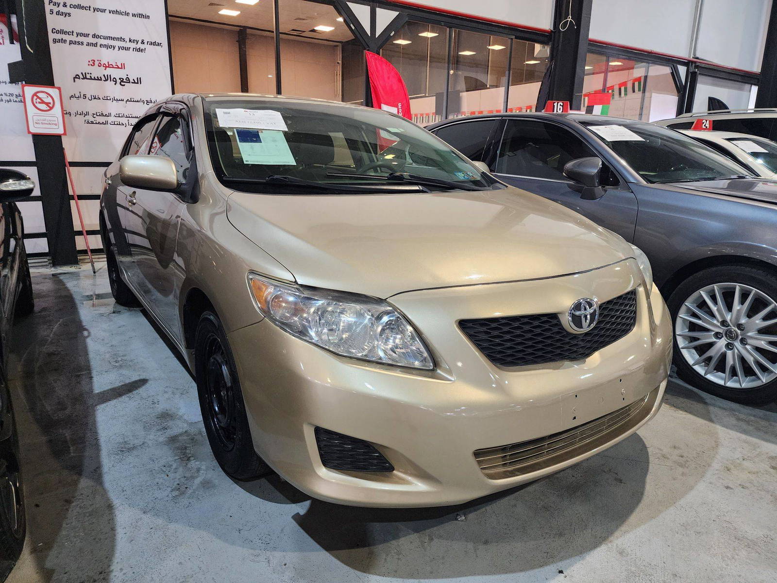 2009 TOYOTA COROLLA — 137308 Miles — Lot 94573 — Al Quoz - Marhaba Auctions Used Cars - Image 3