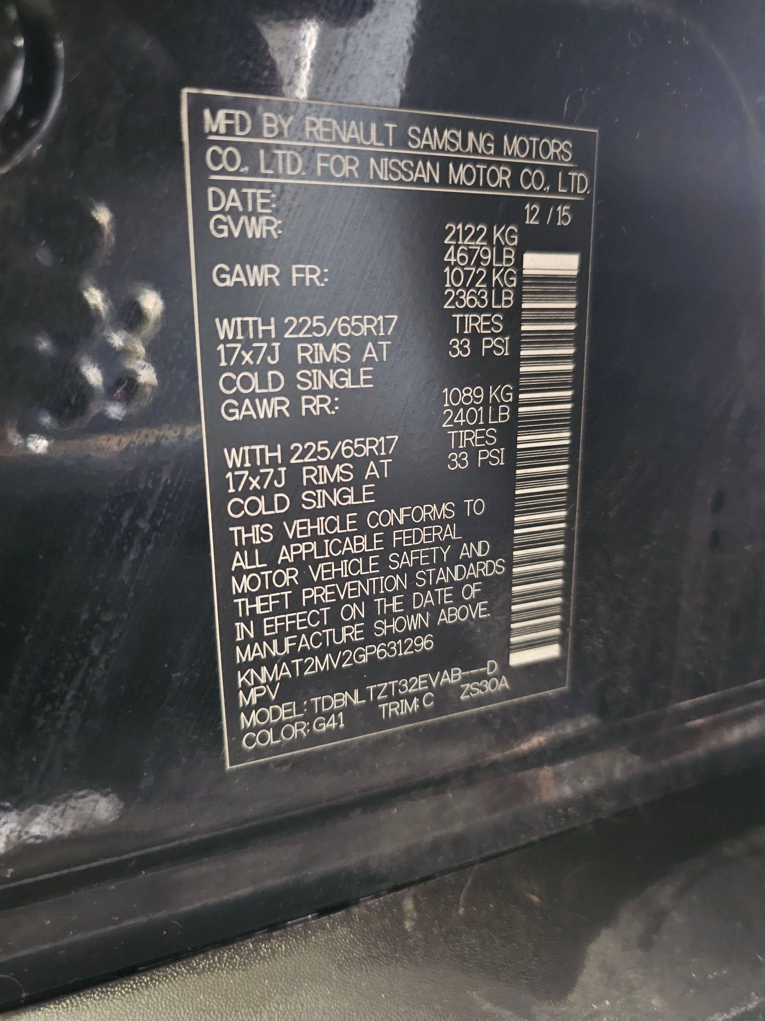 NISSAN ROGUE 2016 - Marhaba Auction Used Cars - Image 9