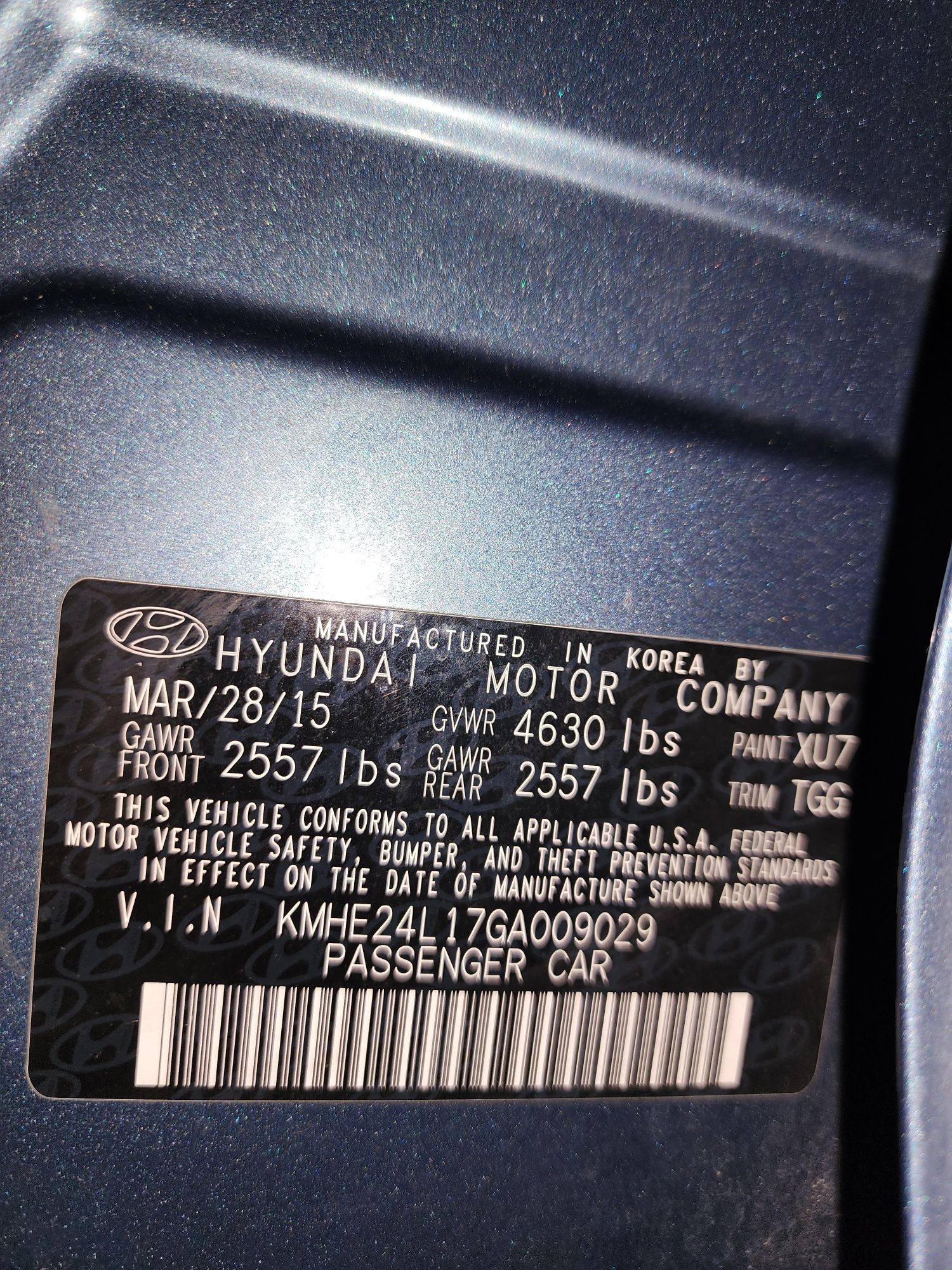 2016 HYUNDAI SONATA — 164237 Miles — Lot 9029 — Main - Marhaba Auctions Used Cars - Image 10