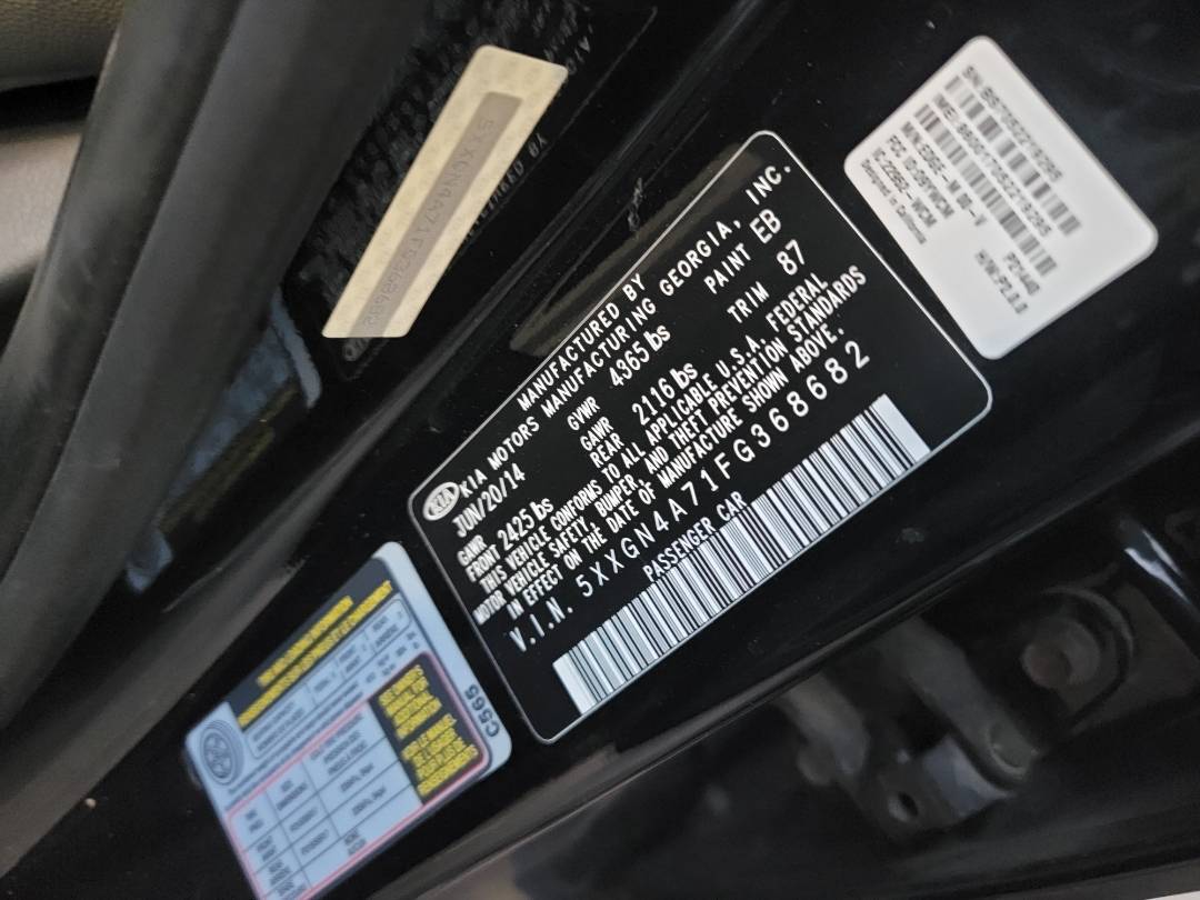 2015 KIA OPTIMA — 152820 KM — Lot 1633284 — Main - Marhaba Auctions Used Cars - Image 10