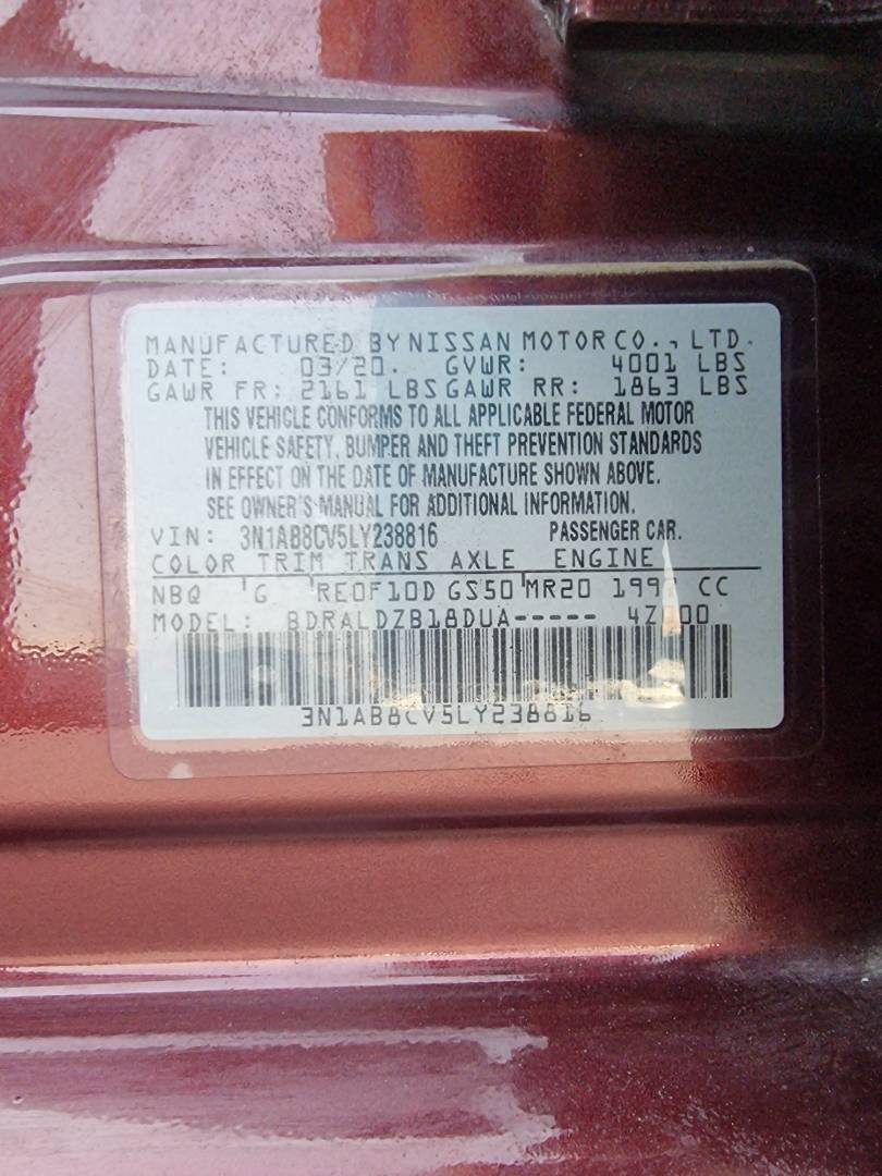 NISSAN SENTRA 2020 - Marhaba Auction Used Cars - Image 9