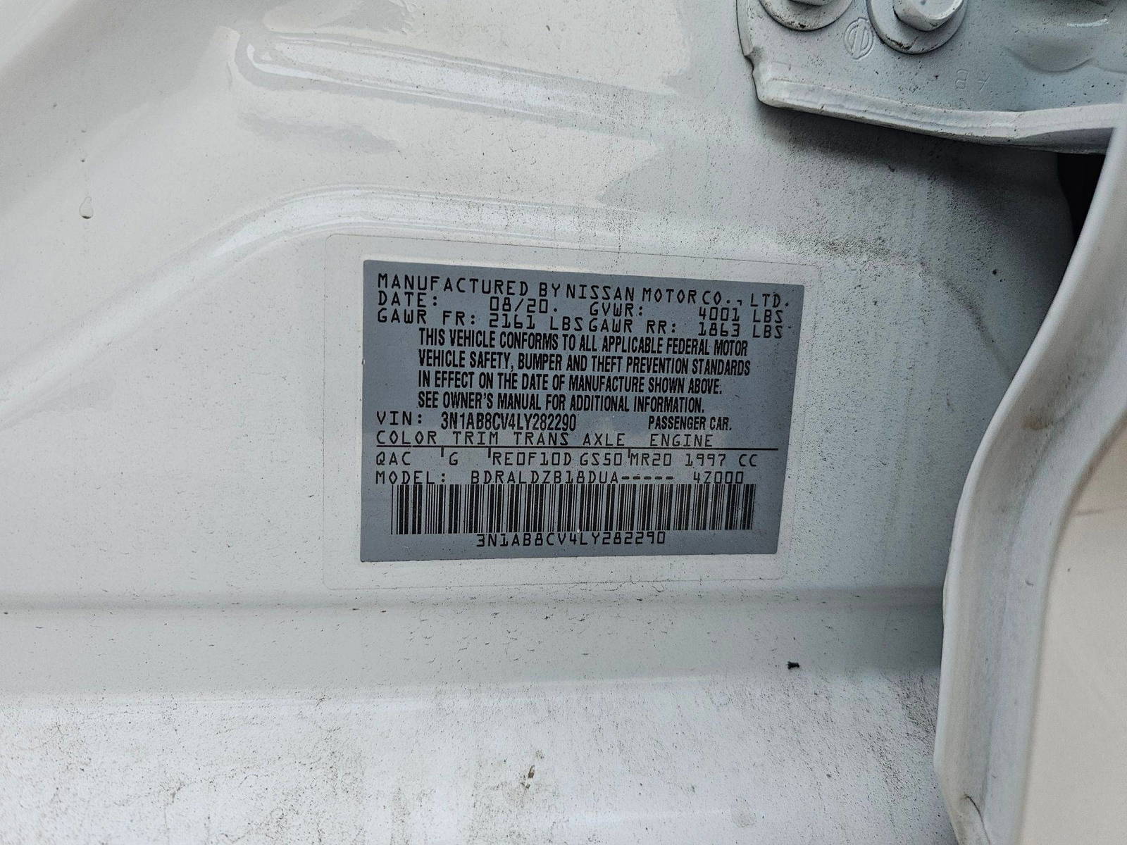 NISSAN SENTRA 2020 - Marhaba Auction Used Cars - Image 8