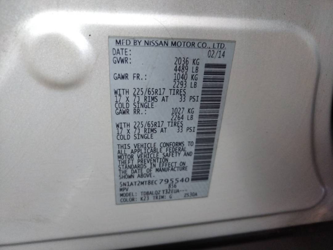 2014 NISSAN ROGUE — 161726 Miles — Lot 69312733 - Marhaba Auctions Used Cars - Image 7