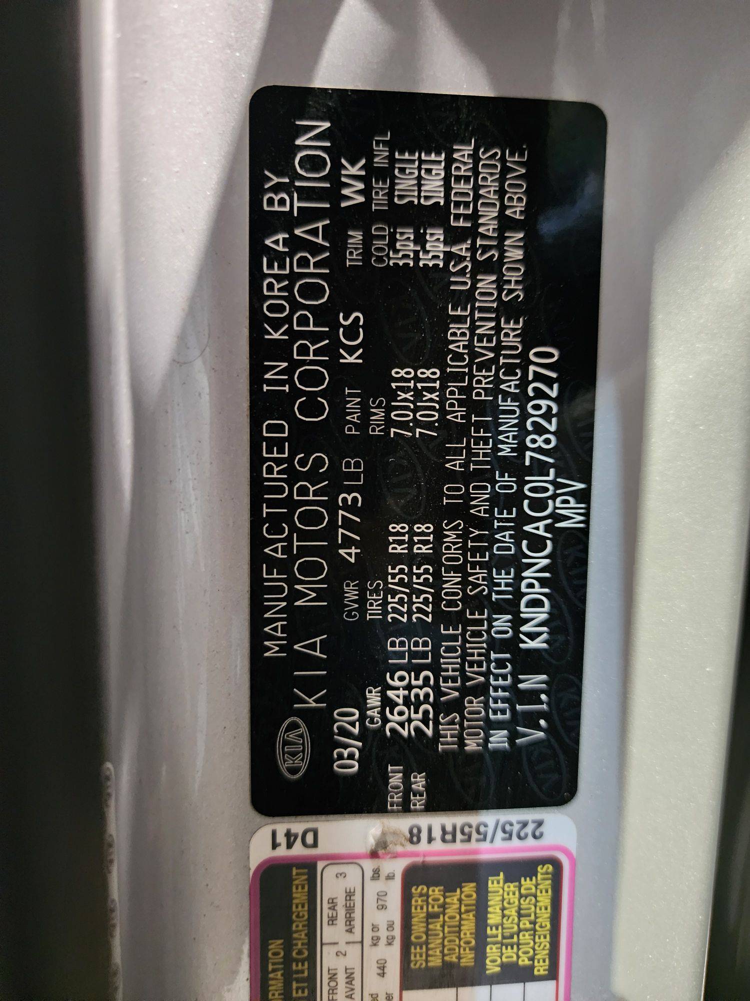 KIA SPORTAGE 2020 - Marhaba Auction Used Cars - Image 11