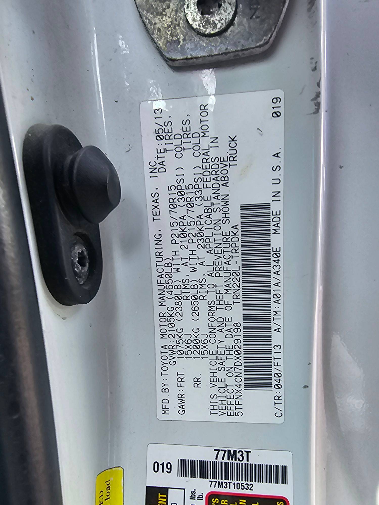 2013 TOYOTA TACOMA — 211703 Miles — Lot DX029198 — Souq - Marhaba Auctions Used Cars - Image 9