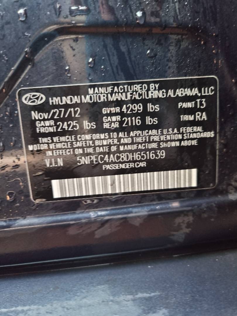 HYUNDAI SONATA 2013 - Marhaba Auction Used Cars - Image 18