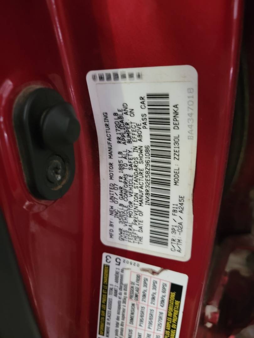 2008 TOYOTA COROLLA — 177046 Miles — Lot 40962855 — Main - Marhaba Auctions Used Cars - Image 9