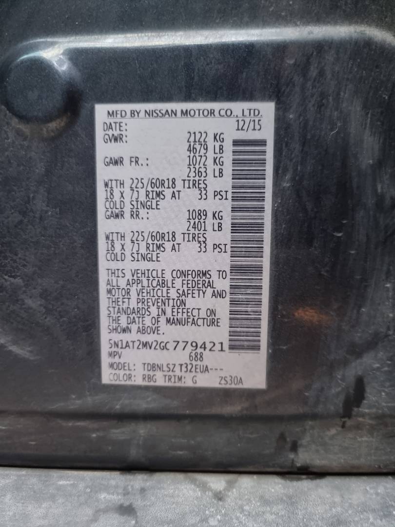 NISSAN ROGUE 2016 - Marhaba Auction Used Cars - Image 9