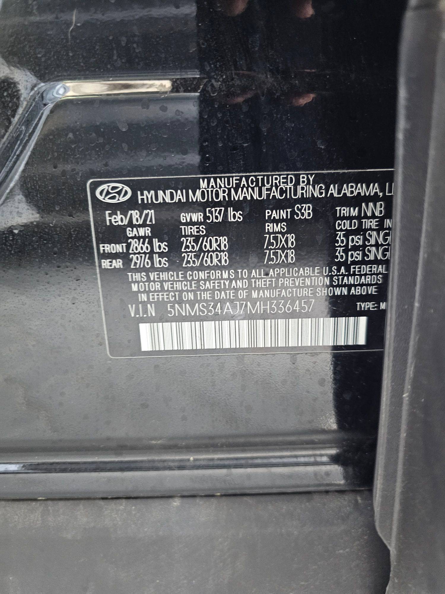 2021 HYUNDAI SANTA FE — 39754 Miles — Lot AJ7MH336457 — Ind. 12 - Marhaba Auctions Used Cars - Image 9