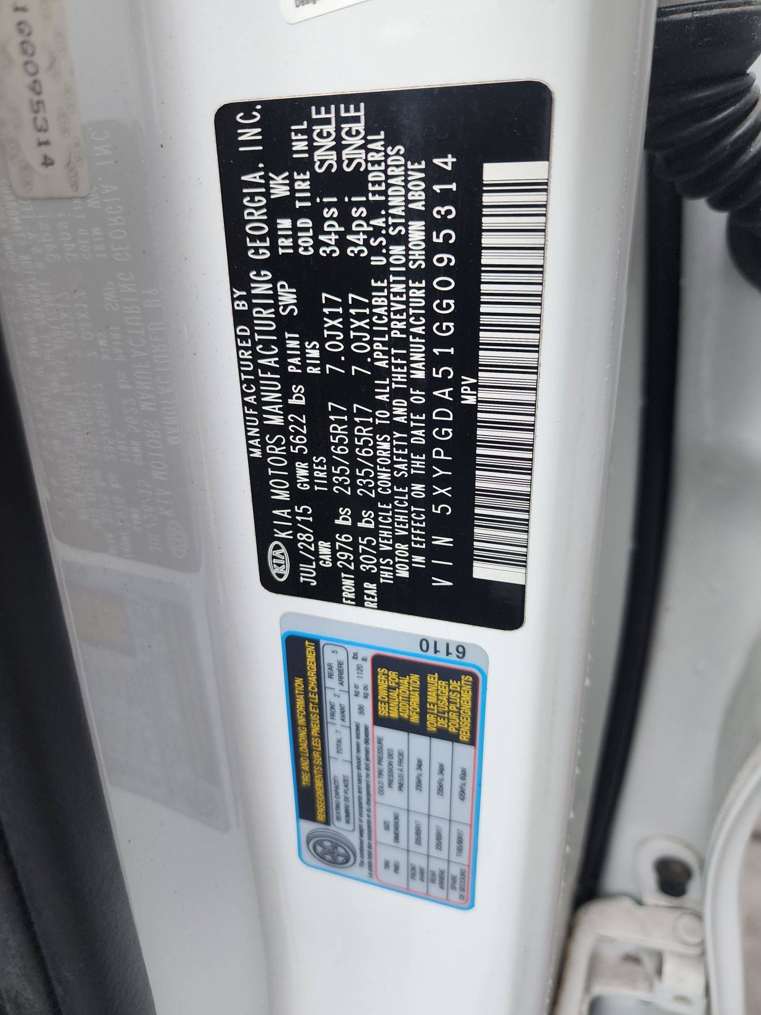 KIA SORENTO 2016 - Marhaba Auction Used Cars - Image 10