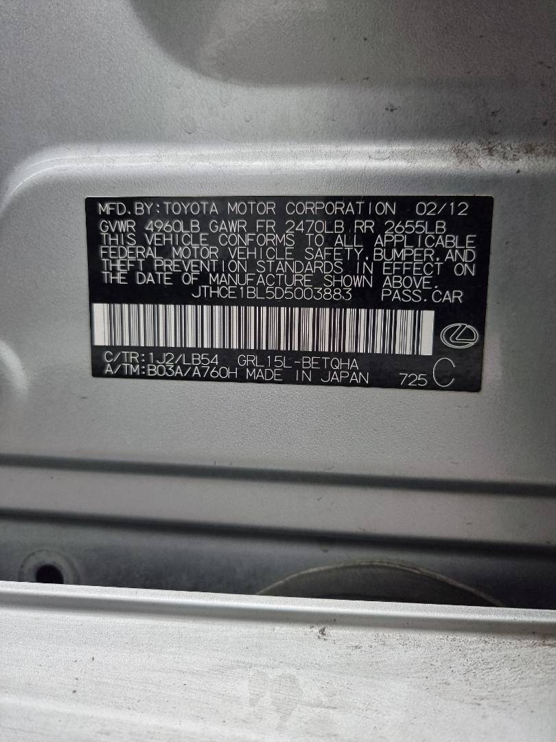 LEXUS GS 350 2013 - Marhaba Auction Used Cars - Image 10