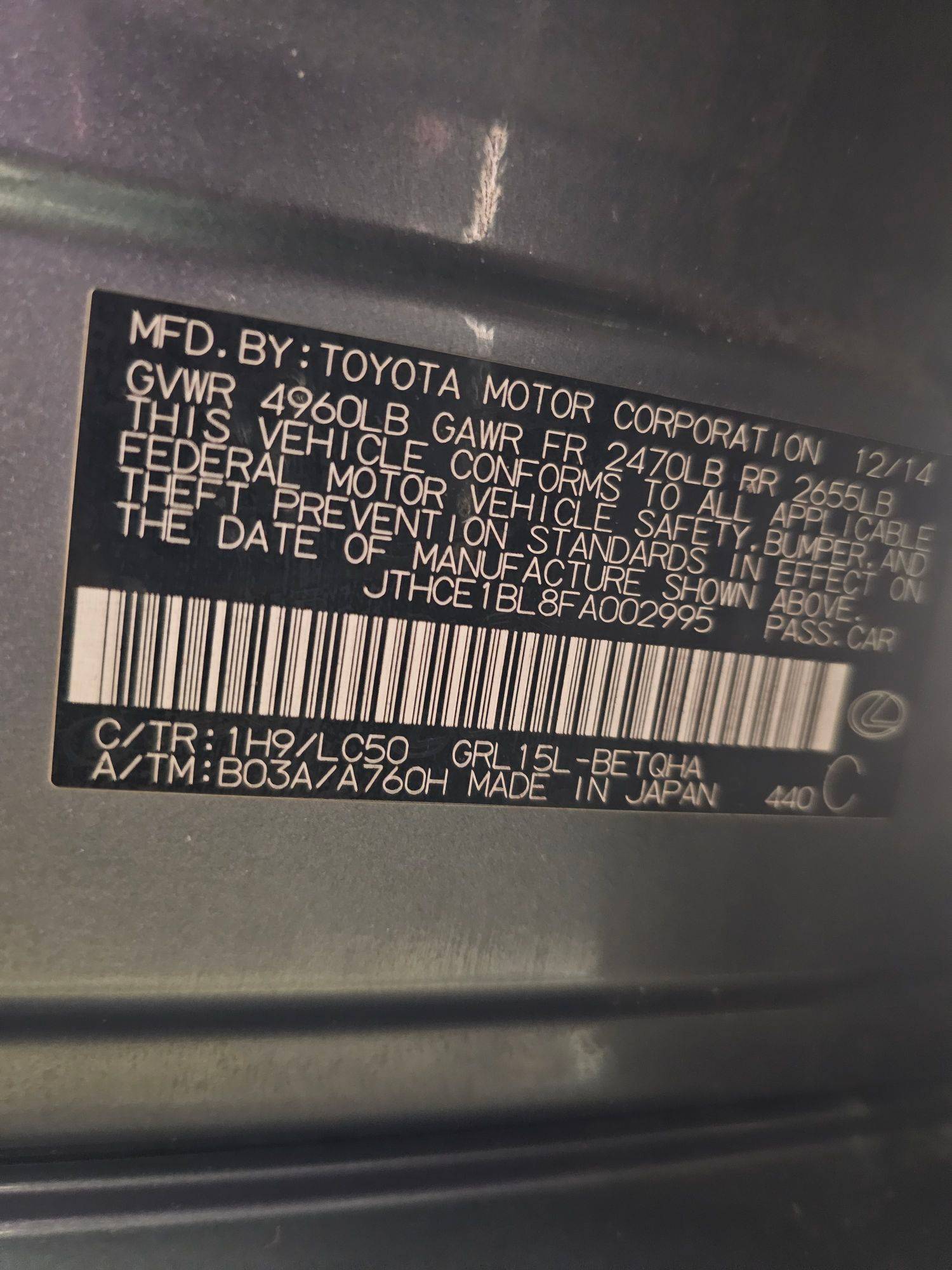 LEXUS GS 350 2015 - Marhaba Auction Used Cars - Image 11