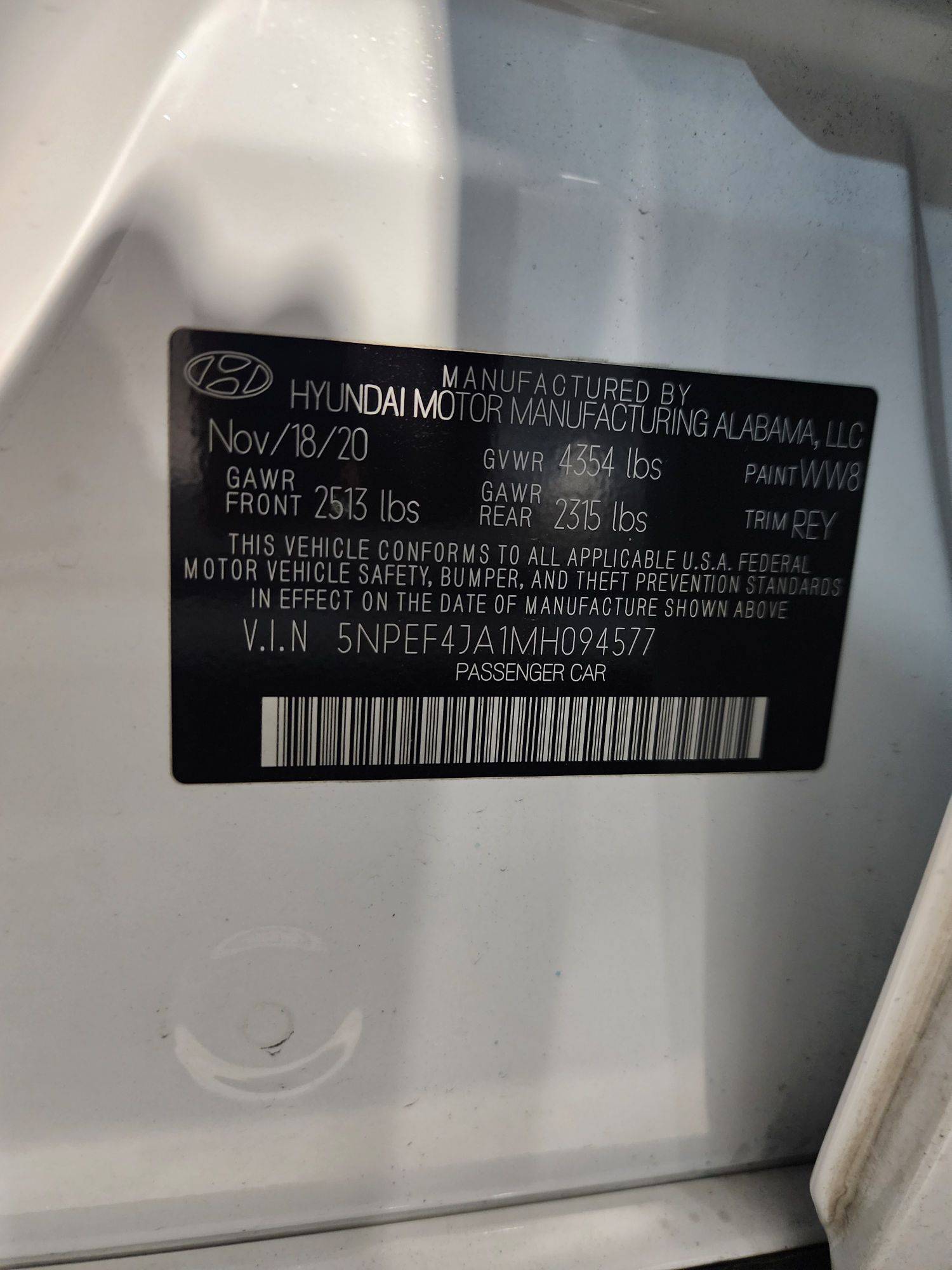 HYUNDAI SONATA 2021 - Marhaba Auction Used Cars - Image 11