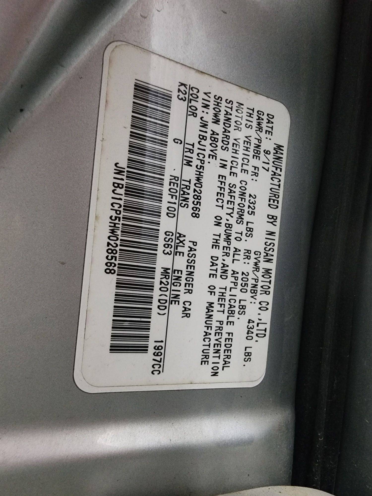 2017 NISSAN ROGUE SPORTS — 169843 Miles — Lot W028568 — Souq - Marhaba Auctions Used Cars - Image 12