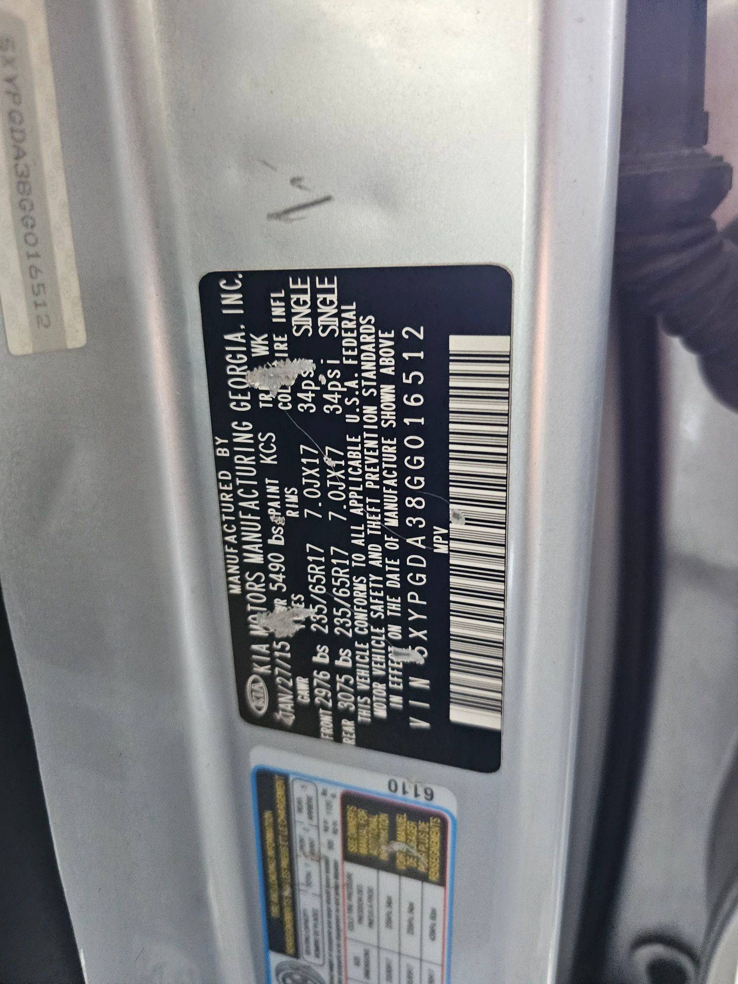 KIA SORENTO 2016 - Marhaba Auction Used Cars - Image 9