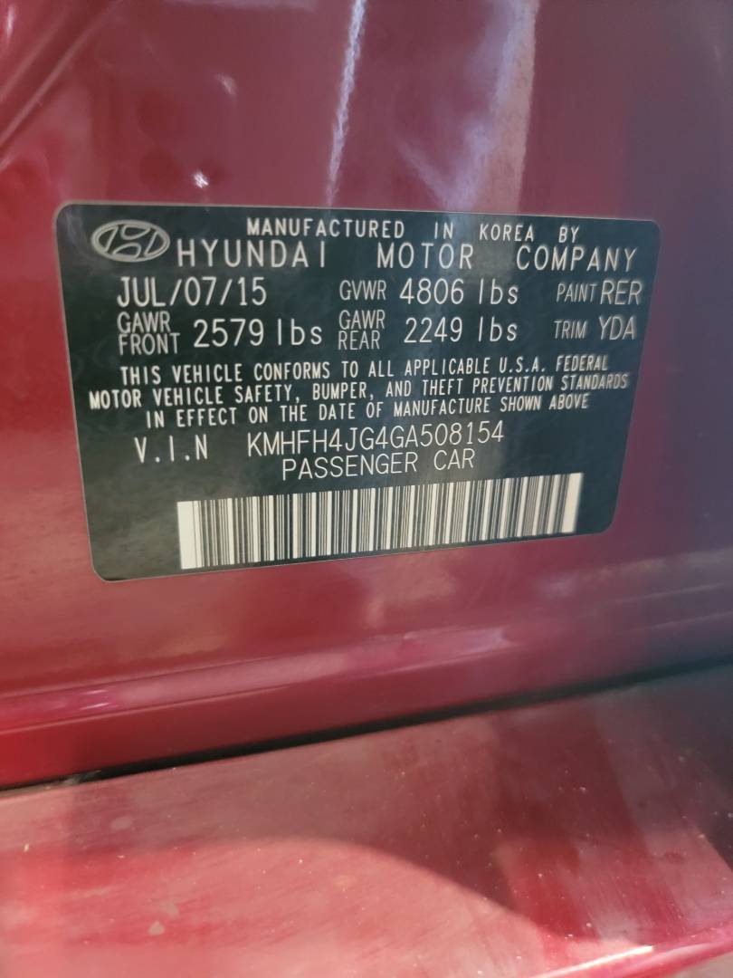 HYUNDAI AZERA 2016 - Marhaba Auction Used Cars - Image 10