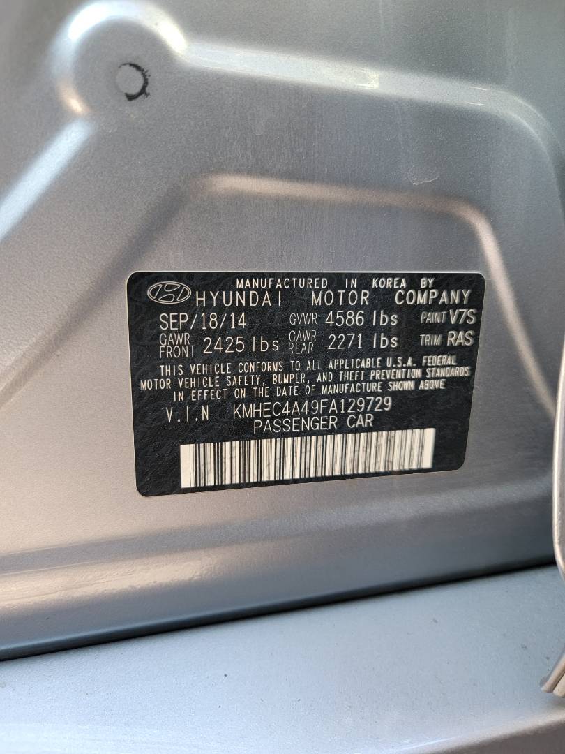 2015 HYUNDAI SONATA — 149376 Miles — Lot 49FA129729 — Main - Marhaba Auctions Used Cars - Image 10