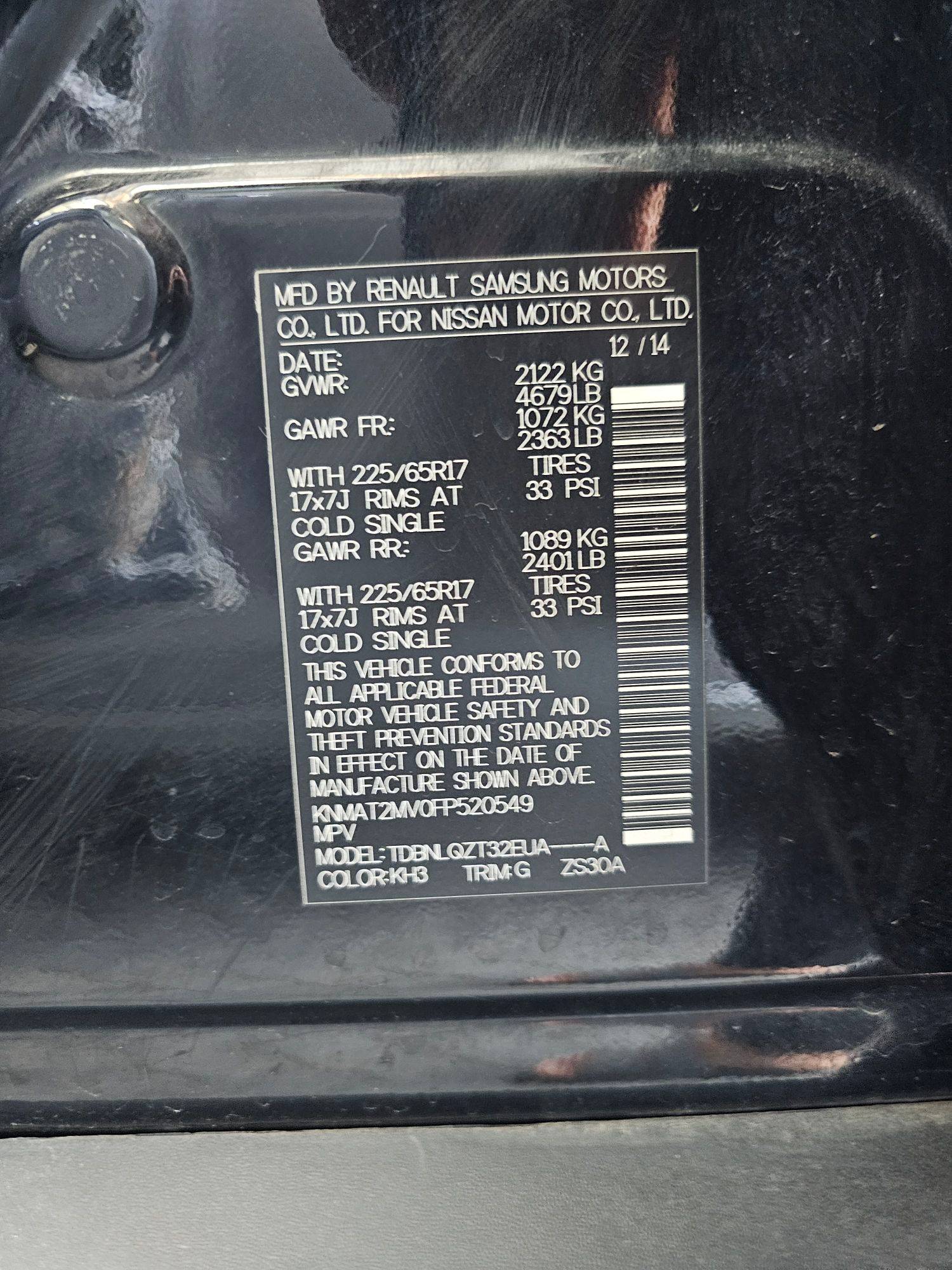 NISSAN ROGUE 2015 - Marhaba Auction Used Cars - Image 9