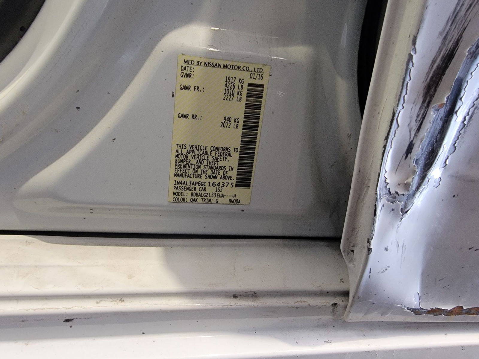 NISSAN ALTIMA 2016 - Marhaba Auction Used Cars - Image 10