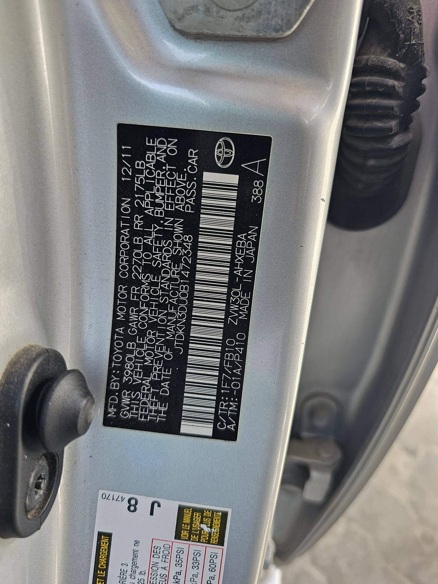 TOYOTA PRIUS 2011 - Marhaba Auction Used Cars - Image 9