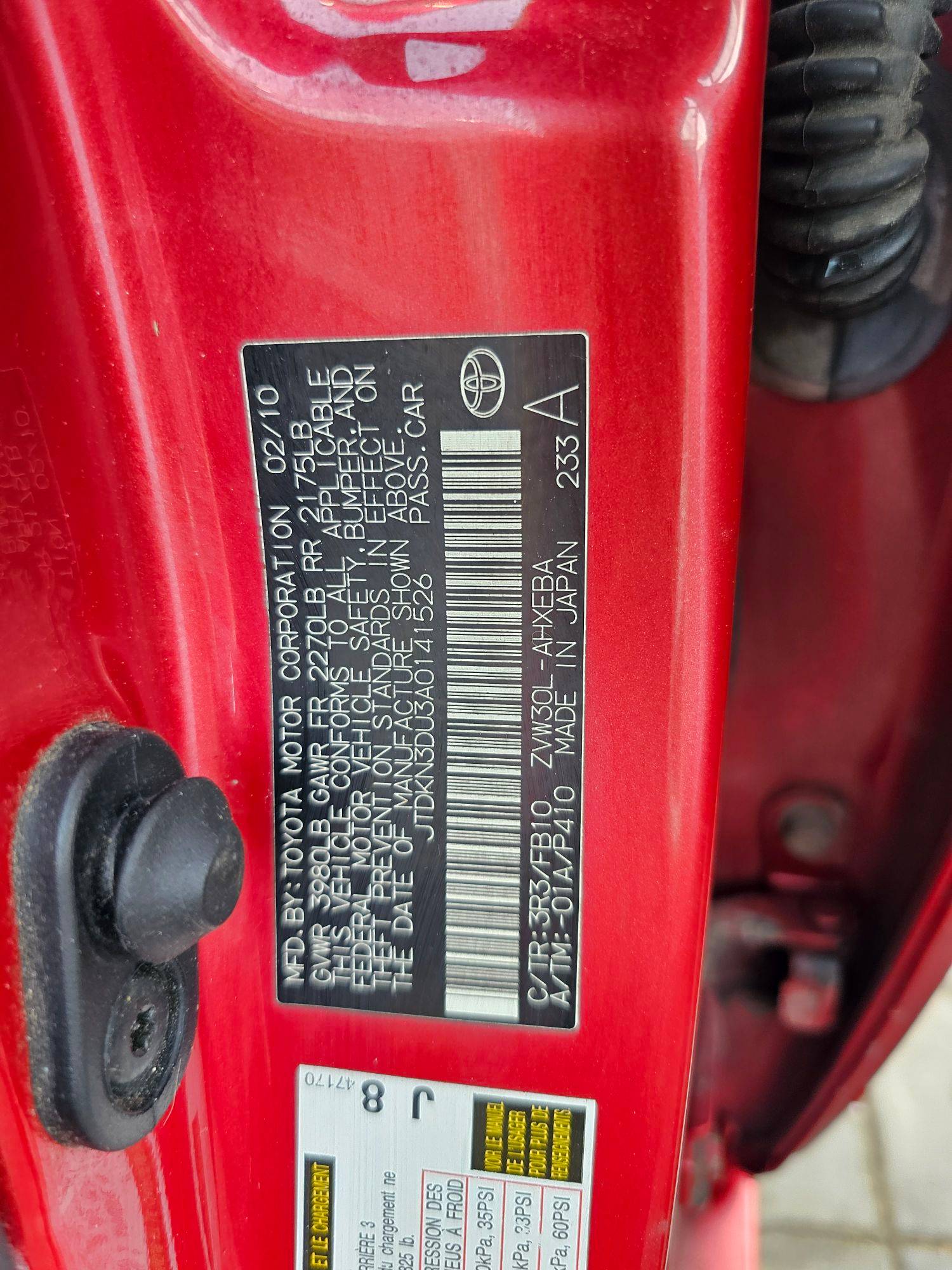 2010 TOYOTA PRIUS — 200925 Miles — Lot A0141526 — Main - Marhaba Auctions Used Cars - Image 9