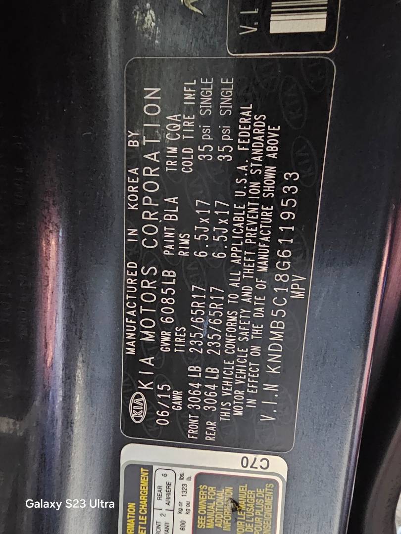 2016 KIA SEDONA — 145046 Miles — Lot 1658623 — Main - Marhaba Auctions Used Cars - Image 10