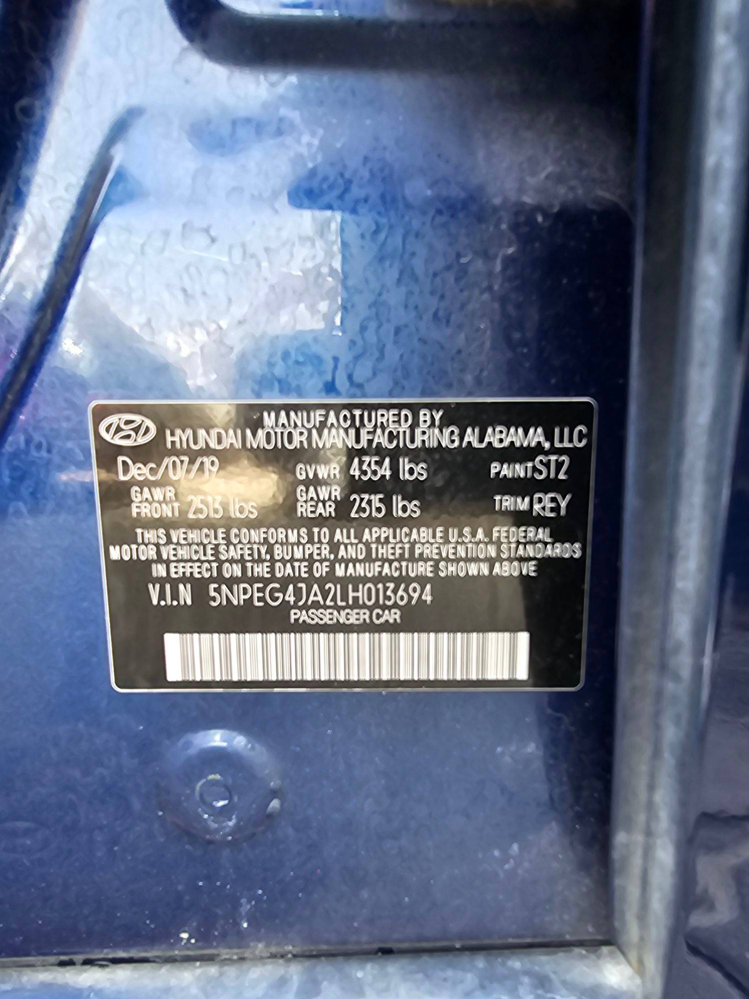HYUNDAI SONATA 2020 - Marhaba Auction Used Cars - Image 9