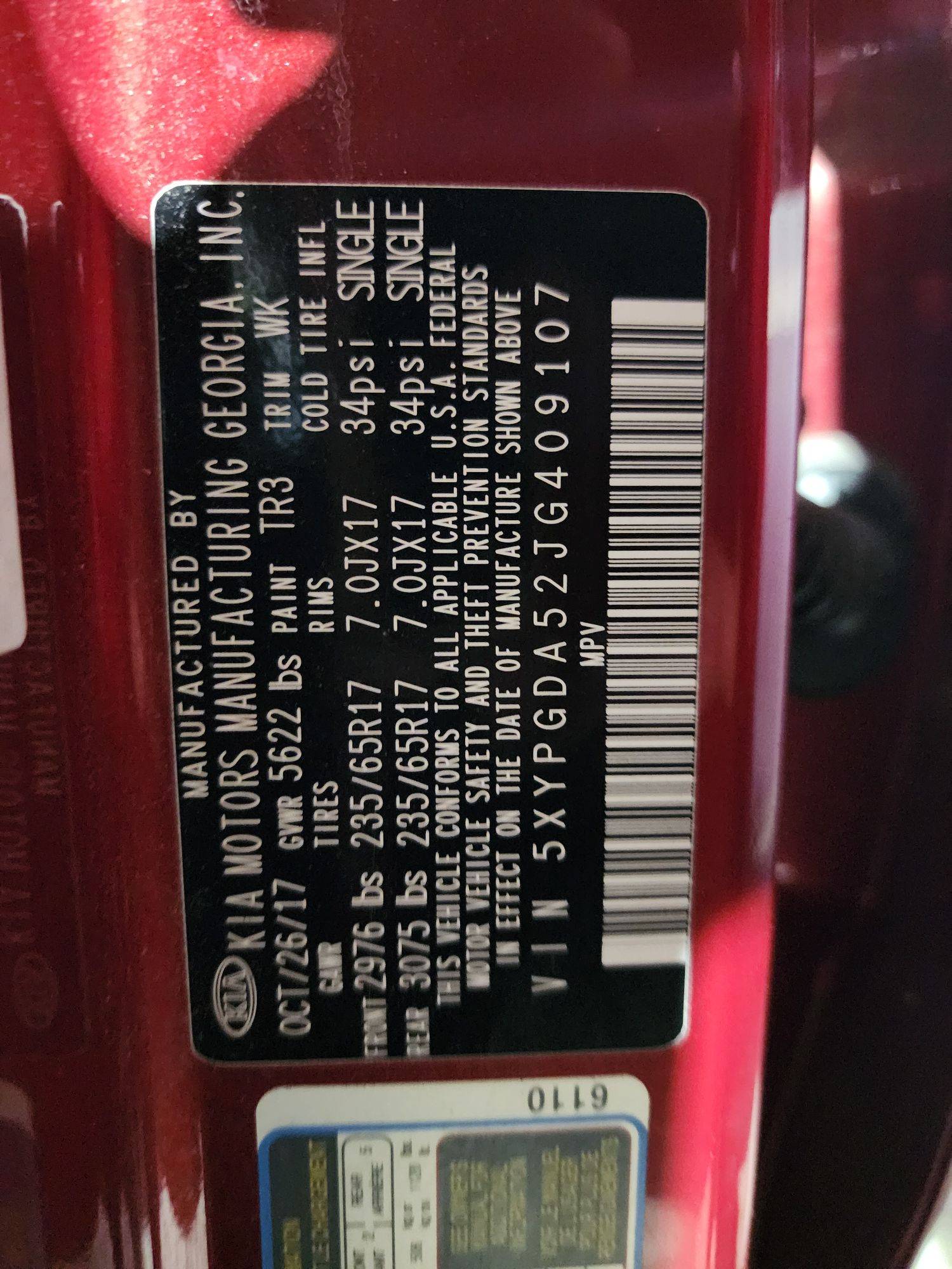 KIA SORENTO 2018 - Marhaba Auction Used Cars - Image 10