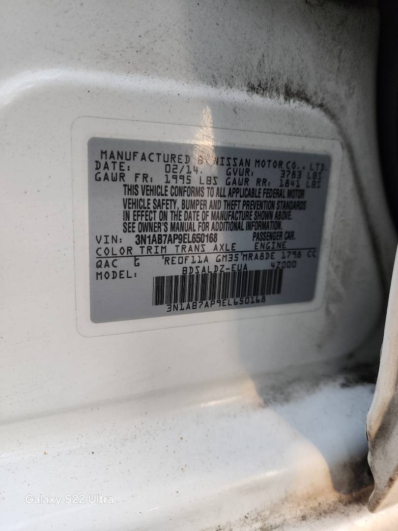 2014 NISSAN SENTRA — 143704 Miles — Lot 42493954 — Souq - Marhaba Auctions Used Cars - Image 7