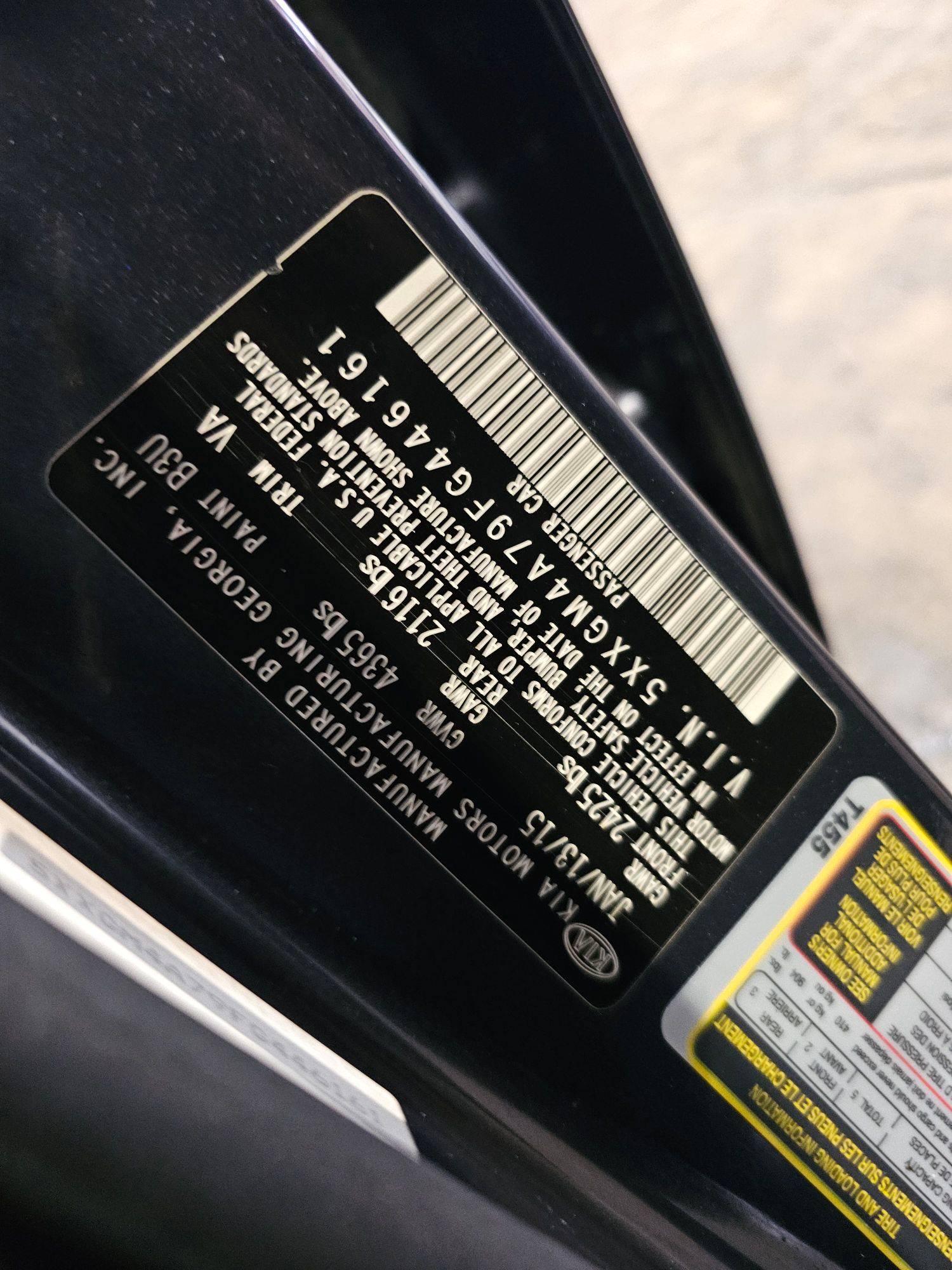 2015 KIA OPTIMA — 147846 Miles — Lot 9FG446161 — Main - Marhaba Auctions Used Cars - Image 9