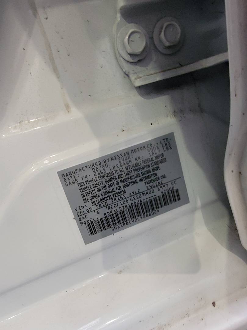 2020 NISSAN SENTRA — 60539 Miles — Lot Y288024 — Main - Marhaba Auctions Used Cars - Image 9