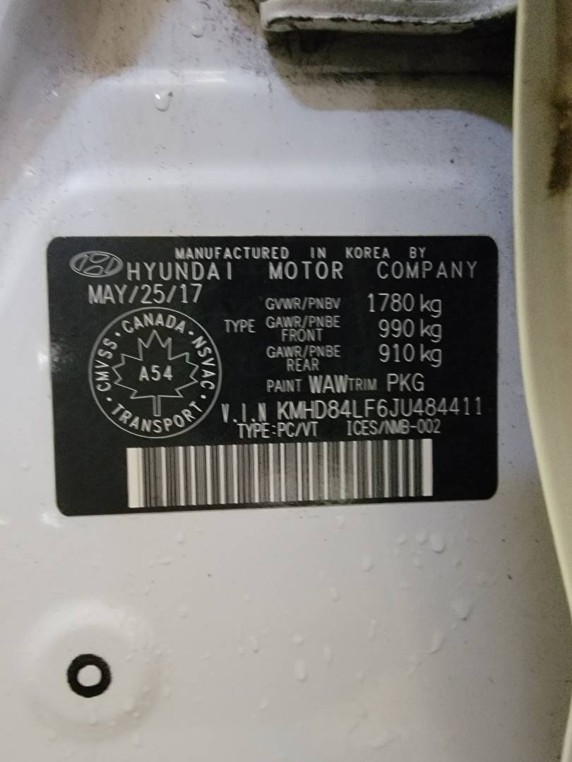 2018 HYUNDAI ELANTRA — 130723 KM — Lot JU484411 — Main - Marhaba Auctions Used Cars - Image 10