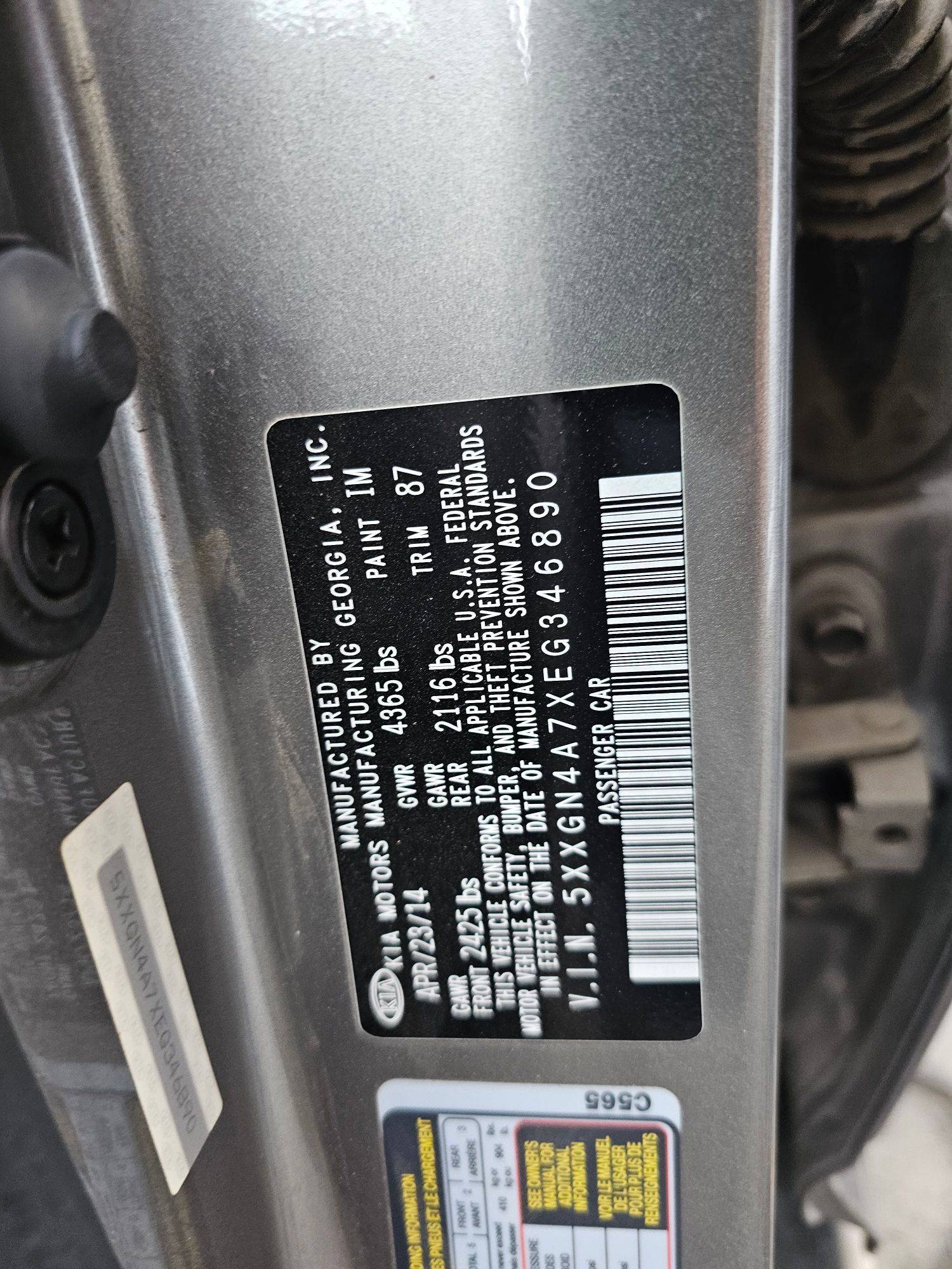 KIA OPTIMA 2014 - Marhaba Auction Used Cars - Image 11