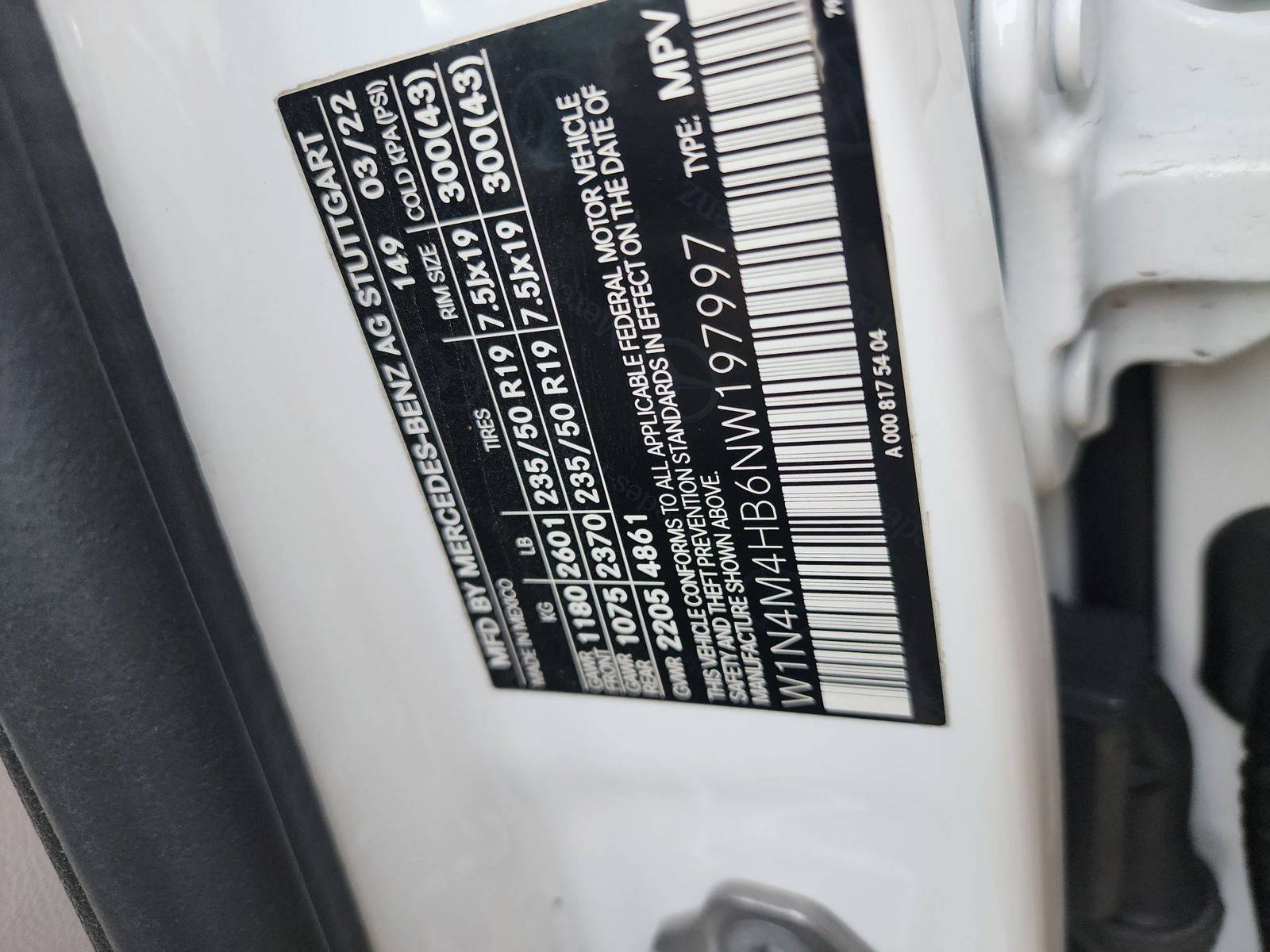 MERCEDES BENZ GLB 250 2022 - Marhaba Auction Used Cars - Image 10