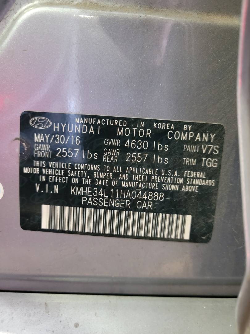 2017 HYUNDAI SONATA — 136840 Miles — Lot HA044888 — Main - Marhaba Auctions Used Cars - Image 11