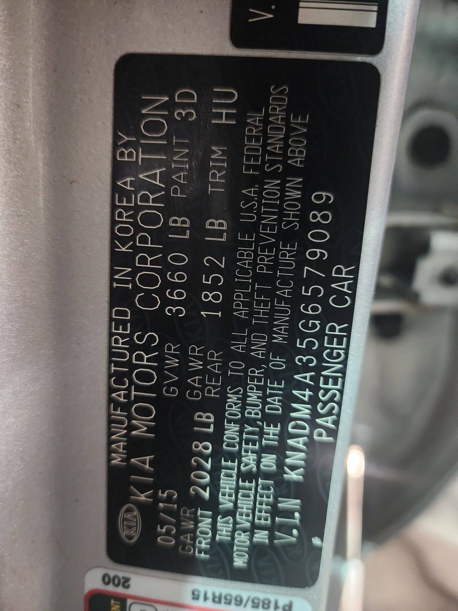 2016 KIA RIO — 93747 Miles — Lot 36924996 - Marhaba Auctions Used Cars - Image 3