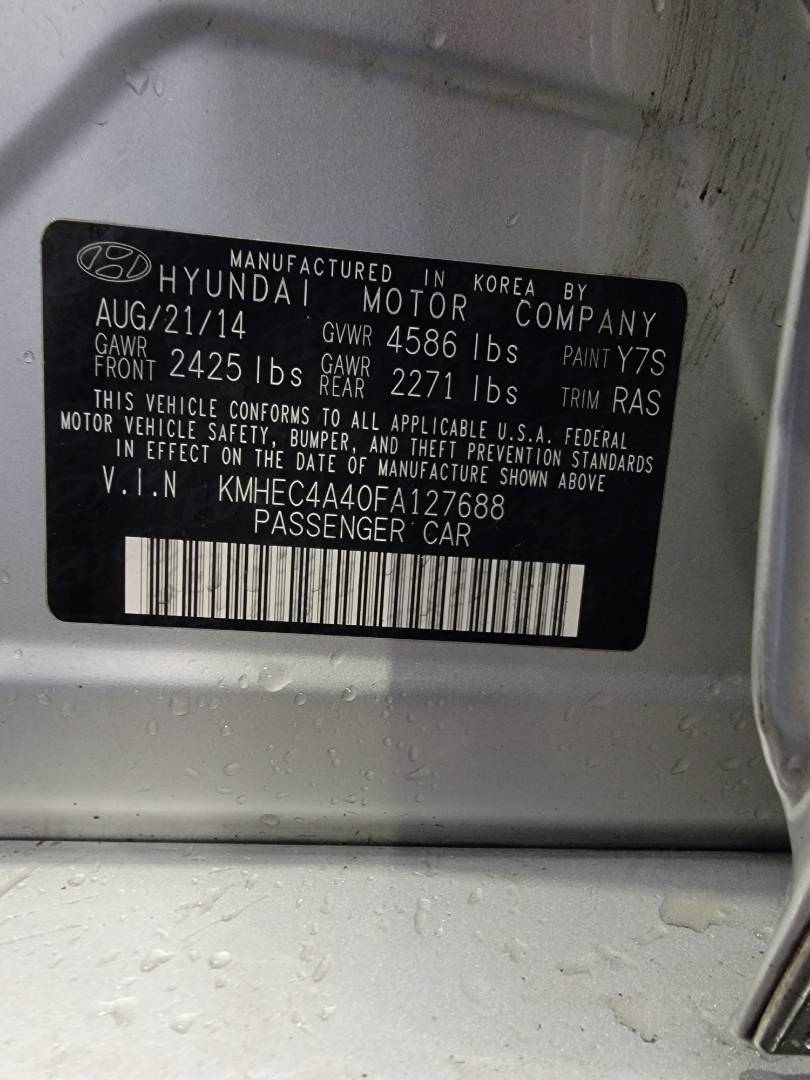 2015 HYUNDAI SONATA — 204084 Miles — Lot 127688 — Main - Marhaba Auctions Used Cars - Image 10