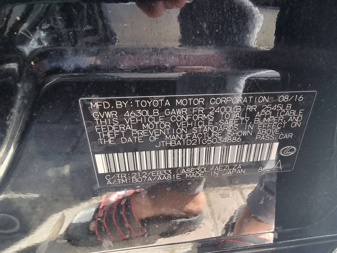 LEXUS IS 200T 2016 - Marhaba Auction Used Cars - Image 8