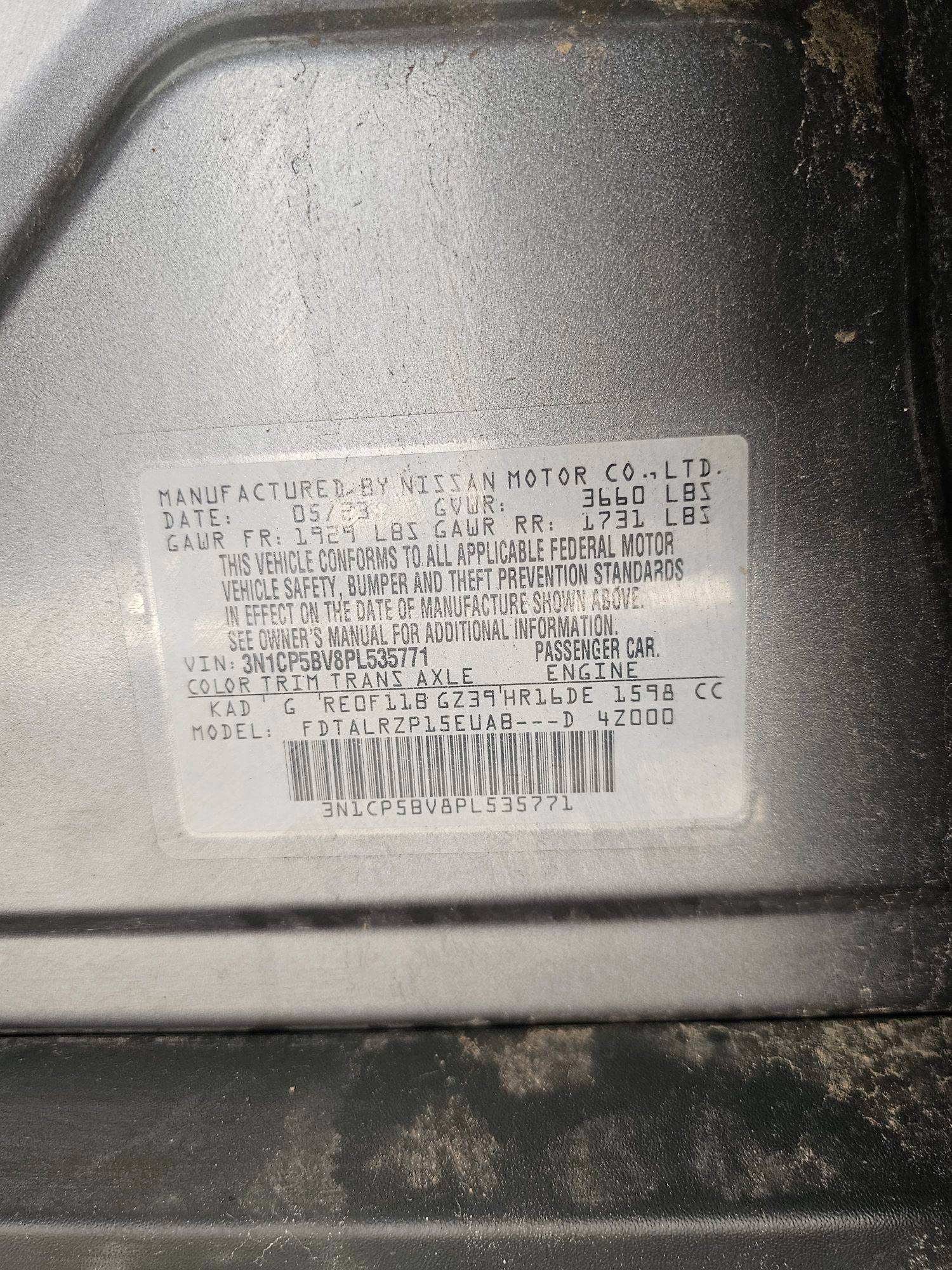 2023 NISSAN KICKS — 67783 Miles — Lot PL535771 — Souq - Marhaba Auctions Used Cars - Image 8