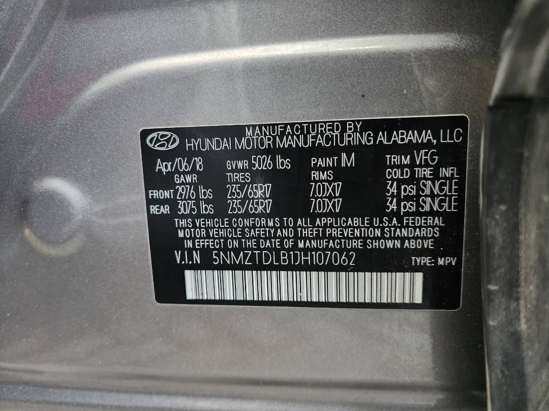 2018 HYUNDAI SANTA FE SPORT — 119080 Miles — Lot 80907393 — Souq - Marhaba Auctions Used Cars - Image 12