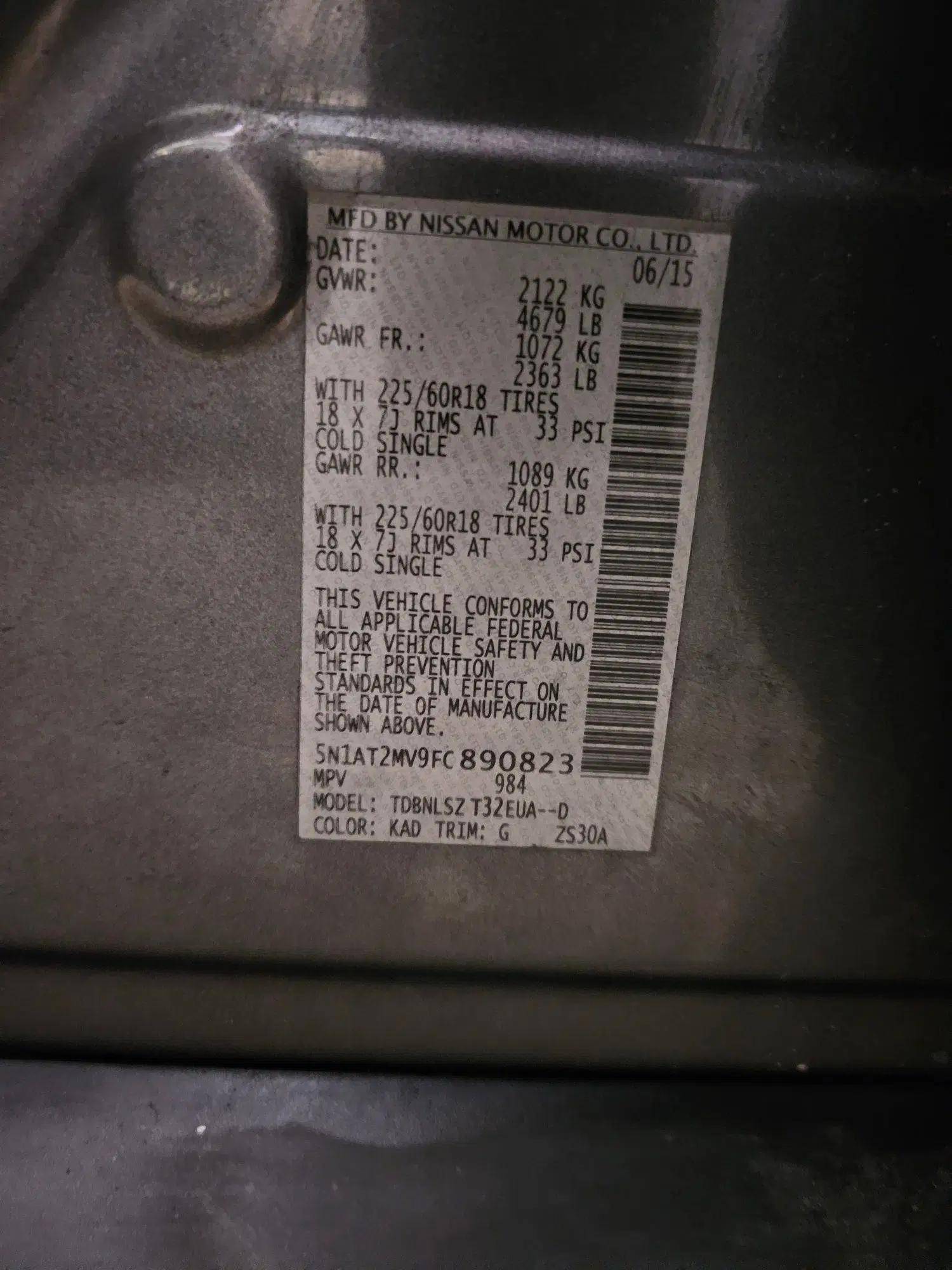 NISSAN ROGUE 2015 - Marhaba Auction Used Cars - Image 11